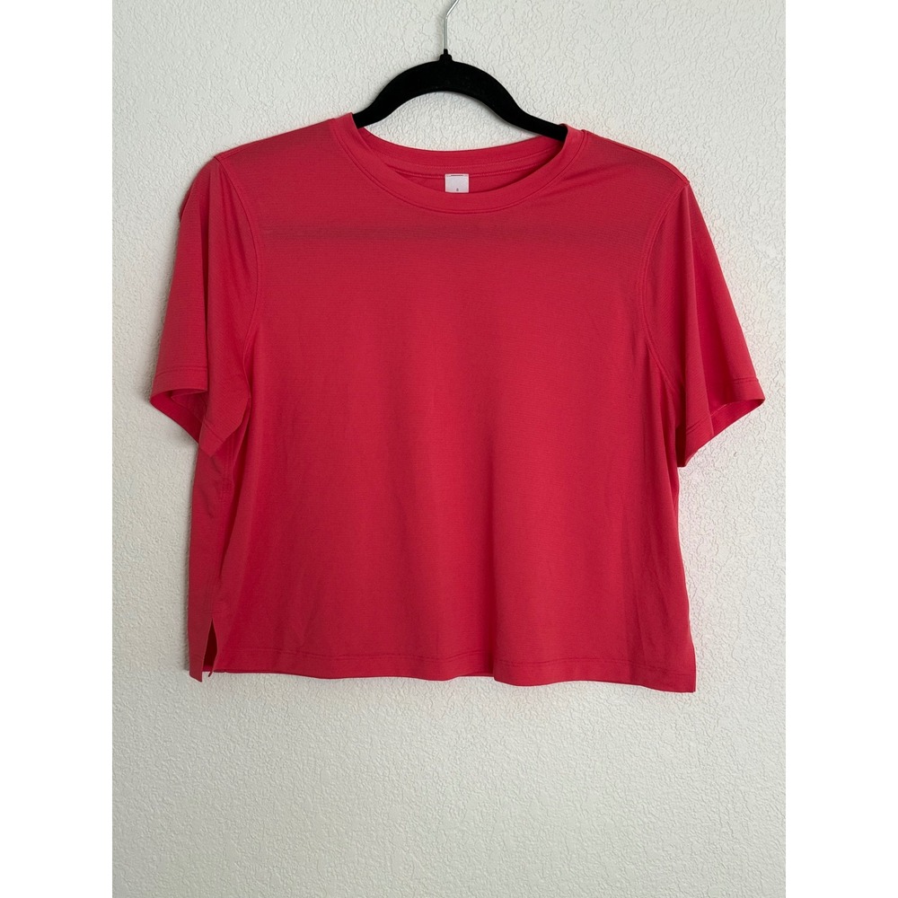 Lululemon Ultralight Waist-Length T-Shirt Glaze Pink Size 8 Short Sleeve Tee